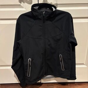 Eastern Mountain Sports Black Softshell Zip Jacket